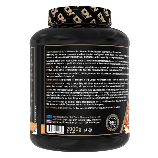 ShadoWhey, Cinnamon Roll, 2000g, Dorian Yates