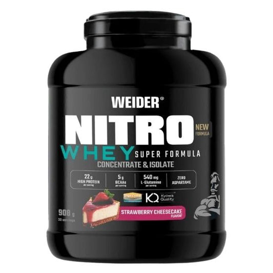 Nitro Whey Super Formula, Strawberry Cheesecake, 908g, Weider