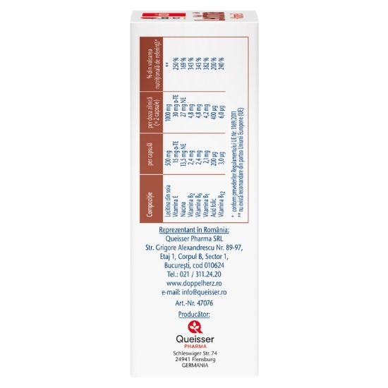 Lecitina + Vitamina B si E, 40 capsule, Doppelherz - Vitax.ro