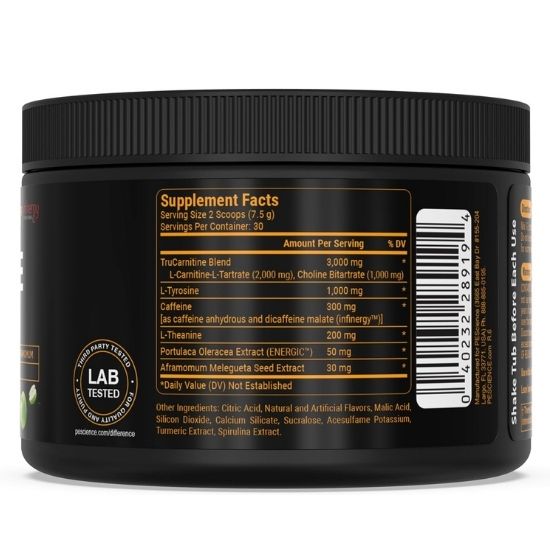 Alphamine, Sour Green Apple, 225g, PEScience