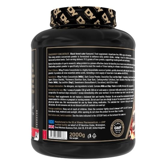 ShadoWhey, Black Forest Cake, 2000g, Dorian Yates