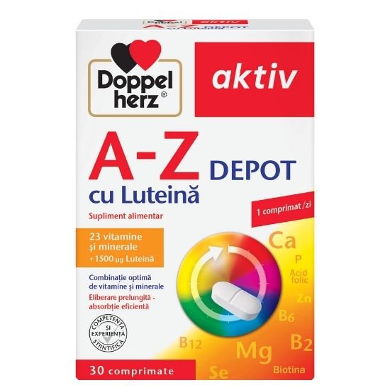 A-Z Depot cu Luteina, 30 comprimate, Doppelherz - Vitax.ro