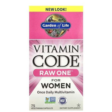 Vitamin Code RAW ONE for Women, 75 vcaps, Garden of Life - Vitax.ro