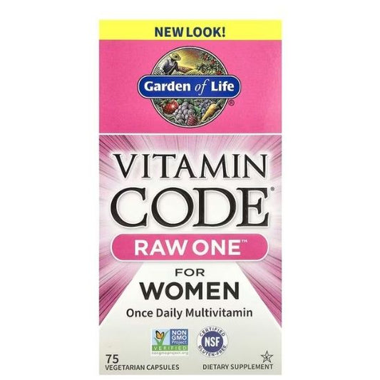 Vitamin Code RAW ONE for Women, 75 vcaps, Garden of Life - Vitax.ro