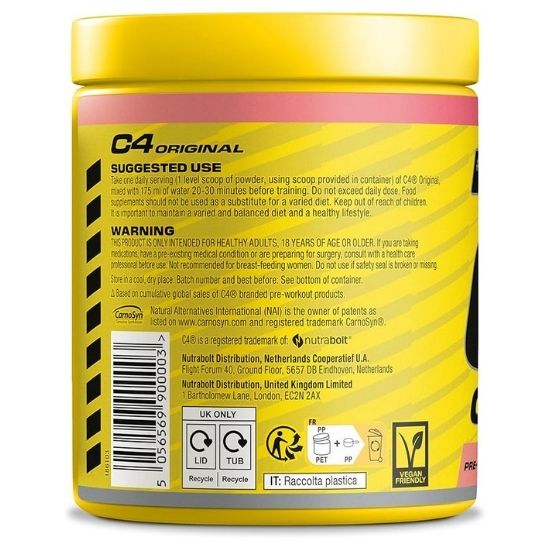 C4 Original, Pink Lemonade, 204g, Cellucor - Vitax.ro