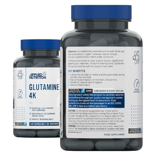 Glutamine 4K, 120 caps, Applied Nutrition