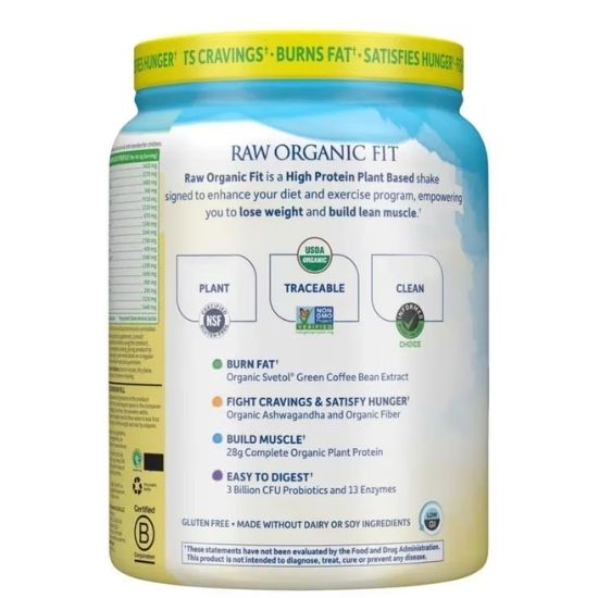 Raw Organic Fit, Original, 445g, Garden of Life - Vitax.ro