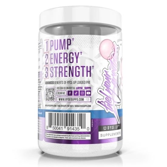 Loaded Pre, Bazooka Classic Grape, 450g, RYSE