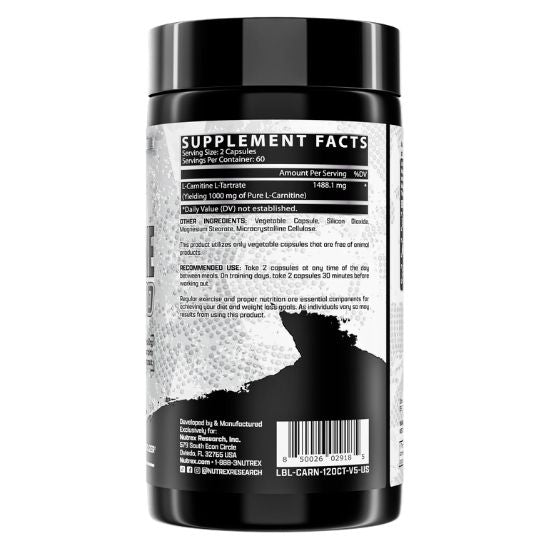 Carnitine 1000, 120 caps, Nutrex