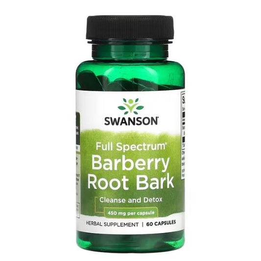 Full Spectrum Barberry Root Bark, 450mg, 60 caps, Swanson - Vitax.ro