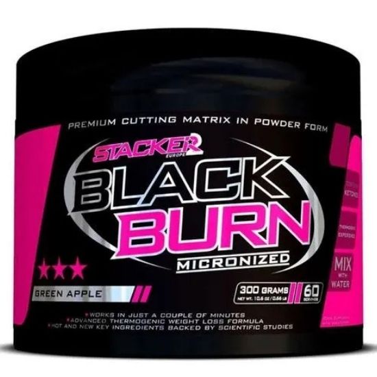 Black Burn Micronized, Green Apple, 300g, Stacker2 Europe - Vitax.ro