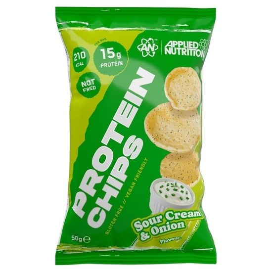 Protein Chips, Sour Cream & Onion, 7 x 50g, Applied Nutrition