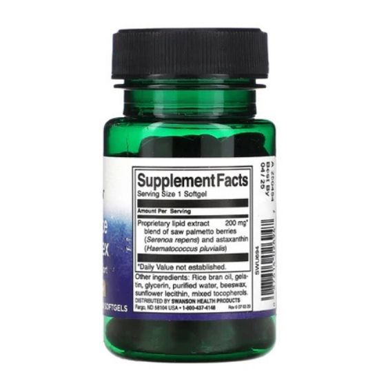 Prostate Complex, 200mg, 60 softgels, Swanson - Vitax.ro