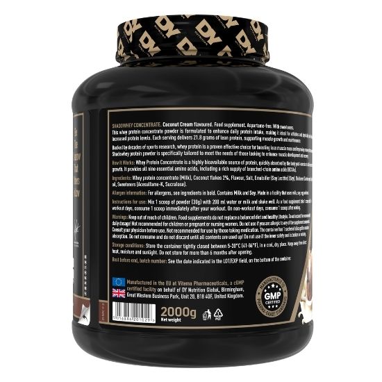 ShadoWhey, Coconut Cream, 2000g, Dorian Yates