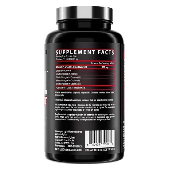 Anabol Hardcore, 60 liquid caps, Nutrex - Vitax.ro