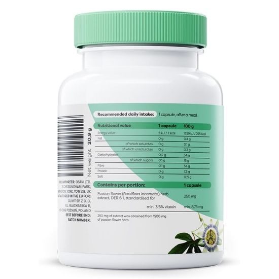 Passiflora, 250mg, 60 vegan caps, Osavi - Vitax.ro