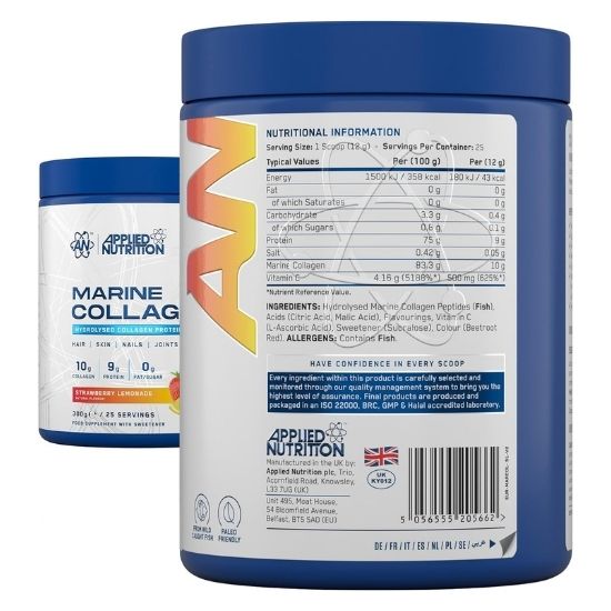 Marine Collagen, Strawberry Lemonade, 300g, Applied Nutrition
