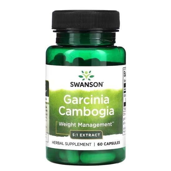 Garcinia Cambogia 5:1 Extract, 80mg, 60 caps, Swanson - Vitax.ro