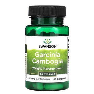 Garcinia Cambogia 5:1 Extract, 80mg, 60 caps, Swanson - Vitax.ro