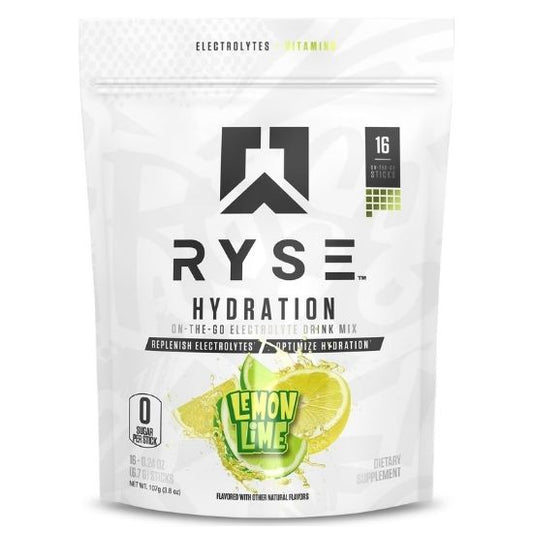 Hydration Sticks, Lemon Lime, 16 x 6.7g, RYSE