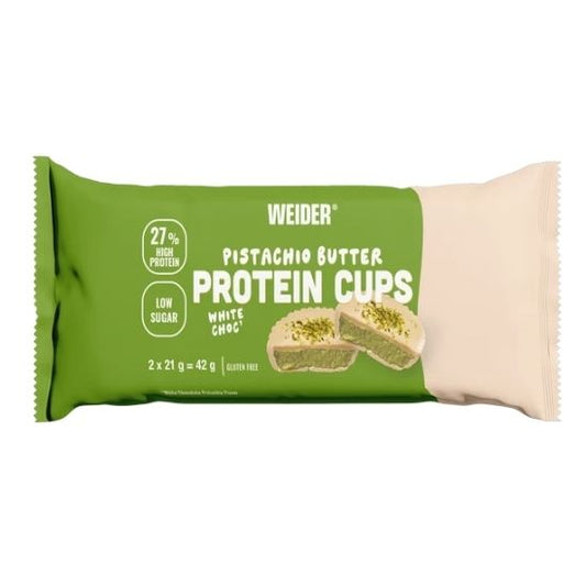 Protein Cups, Pistachio-White chocolate, 2 x 21g, Weider
