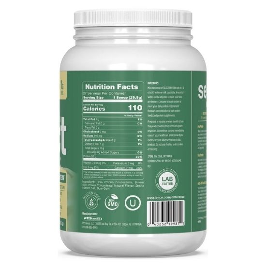 Select Protein Vegan Series, Vanilla, 796.5g, PEScience