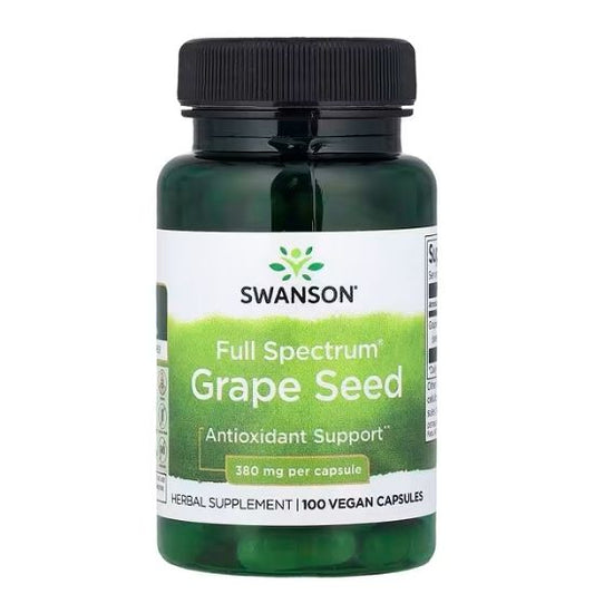 Full Spectrum Grape Seed, 380mg, 100 caps, Swanson - Vitax.ro