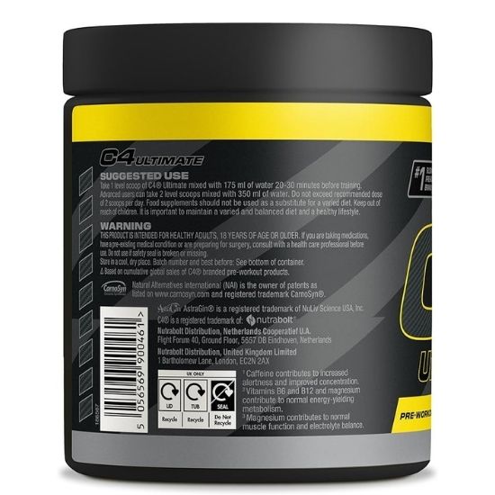 C4 Ultimate, Lemon Twist, 380g, Cellucor - Vitax.ro