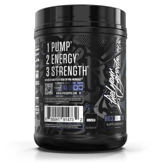 Godzilla Pre-Workout, Blue Raspberry, 772g, RYSE