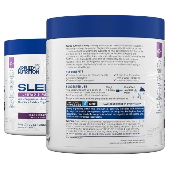 Agewell 40+ Sleep, Black Grape, 300g, Applied Nutrition