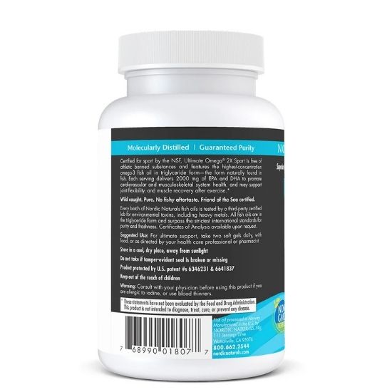 Ultimate Omega 2X Sport, 60 softgels, Nordic Naturals - Vitax.ro
