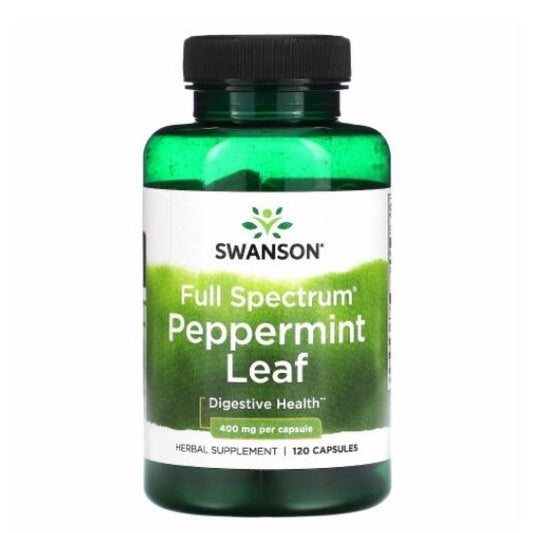 Full Spectrum Peppermint Leaf, 400mg, 120 caps, Swanson - Vitax.ro