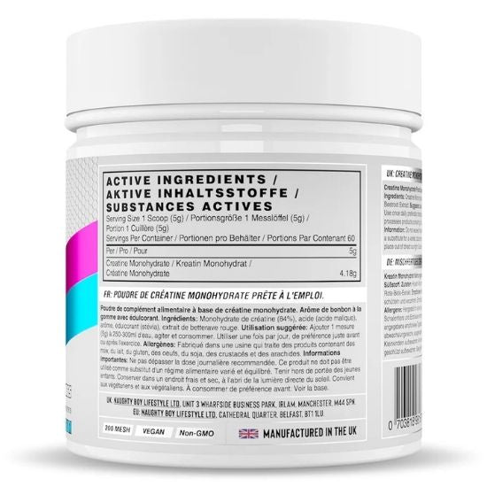 Creatine, Candy Bubblegum, 300g, Naughty Boy - Vitax.ro