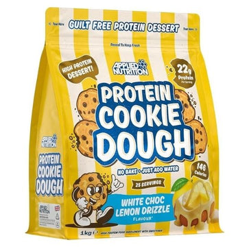 Protein Cookie Dough Dessert, White Choc Lemon Drizzle, 1000g, Applied Nutrition