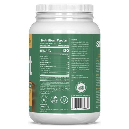 Select Protein Vegan Series, Chocolate Peanut Butter, 918g, PEScience