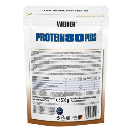 Protein 80 Plus, Chocolate, 500g, Weider