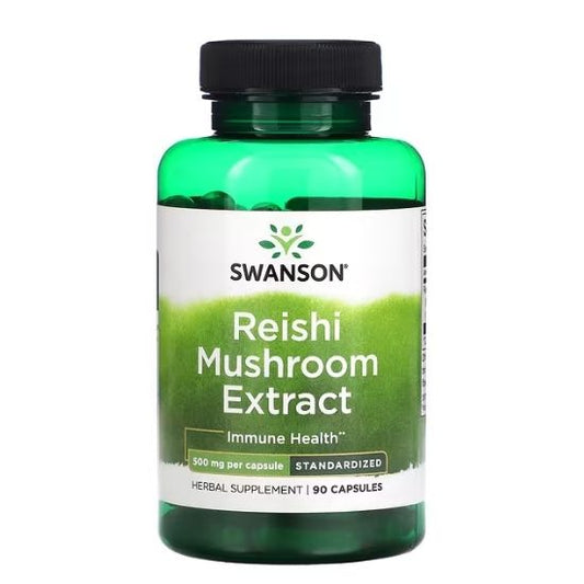 Reishi Mushroom Extract, 500mg, 90 caps, Swanson - Vitax.ro