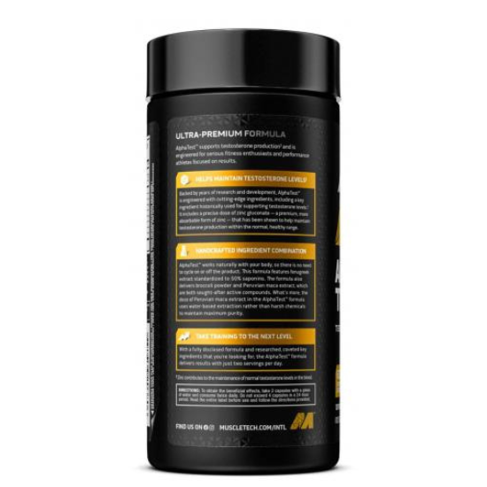 Alpha Test, 120 vcaps, MuscleTech - Vitax.ro