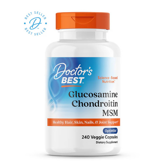 Glucosamine Chondroitin MSM cu OptiMSM, 240 caps, Doctor's Best - Vitax.ro