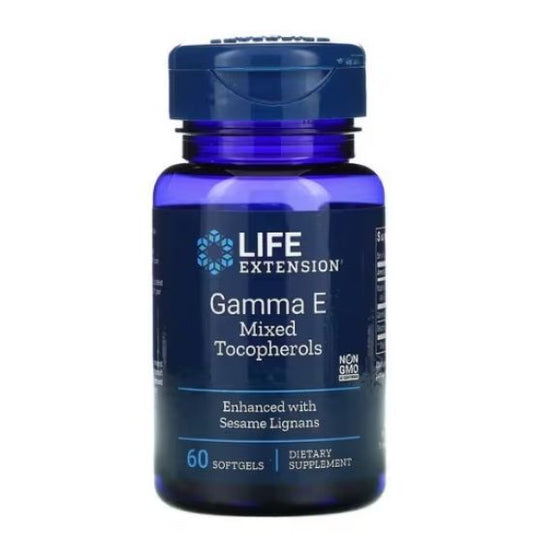 Gamma E Mixed Tocopherols, 60 softgels, Life Extension - Vitax.ro