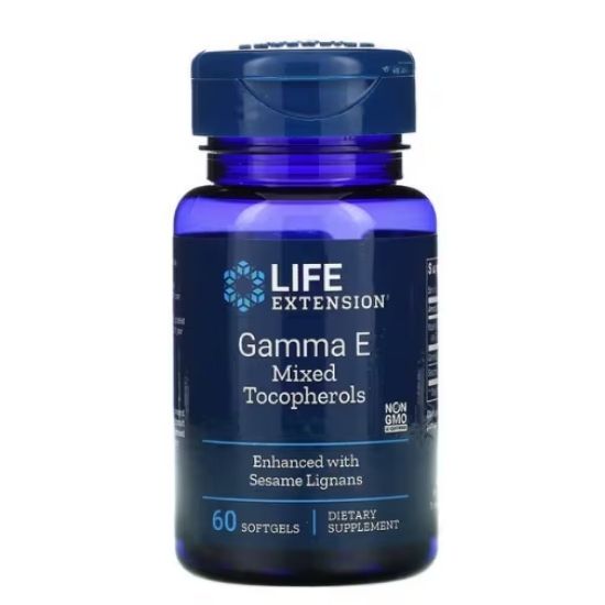 Gamma E Mixed Tocopherols, 60 softgels, Life Extension - Vitax.ro