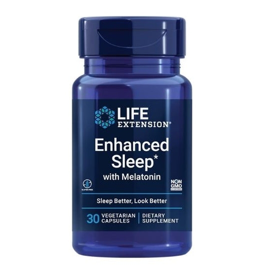 Enhanced Sleep with Melatonin, 30 vcaps, Life Extension - Vitax.ro