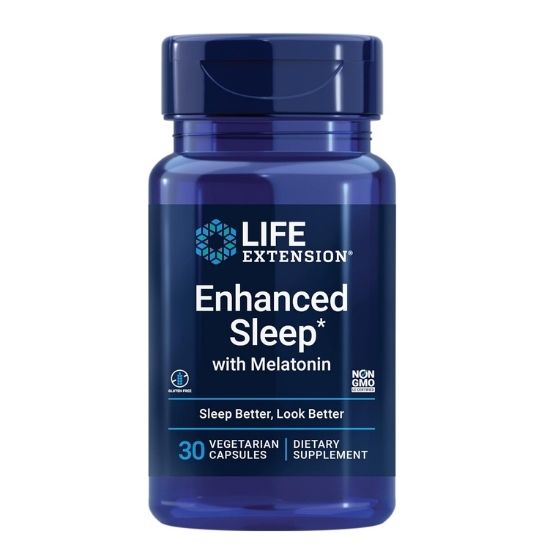 Enhanced Sleep with Melatonin, 30 vcaps, Life Extension - Vitax.ro