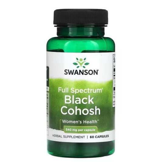 Full Spectrum Black Cohosh, 540mg, 60 caps, Swanson - Vitax.ro