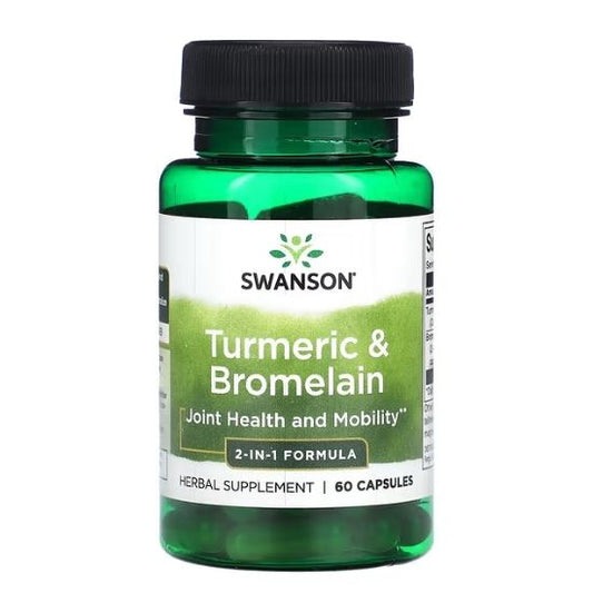 Turmeric & Bromelain, 60 caps, Swanson - Vitax.ro