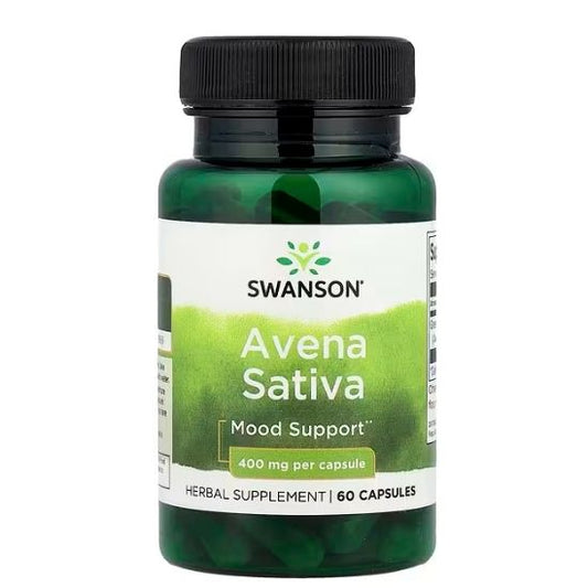 Full Spectrum Avena Sativa (Green Oat Grass), 400mg, 60 caps, Swanson - Vitax.ro