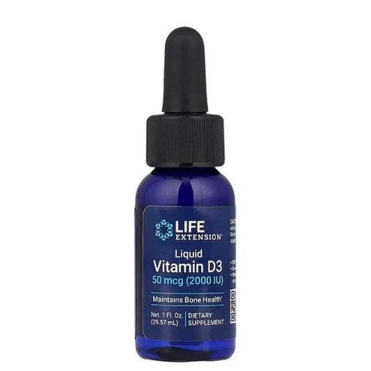 Liquid Vitamin D3, 50mcg, 29 ml, Life Extension