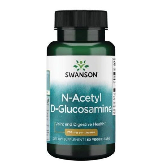 N-Acetyl D-Glucosamine, 750mg, 60 vcaps, Swanson - Vitax.ro