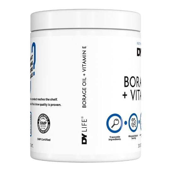 Borage Oil + Vitamin E, 30 Softgels, Dorian Yates