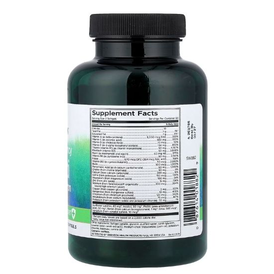 Multi Without Iron, 120 softgels, Swanson - Vitax.ro